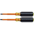 Screwdrivers | Klein Tools 33532-INS 2-Piece 1000V Insulated Slotted and Phillips Screwdriver Set image number 0