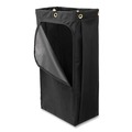  | Rubbermaid Commercial 1966888 17.5 in. x 33 in. 30 Gallon Executive Canvas Bag - Black image number 1