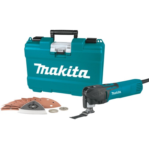 Oscillating Tools | Factory Reconditioned Makita TM3010CX1-R 120V 3 Amp Variable Speed Corded Oscillating Multi-Tool Kit image number 0