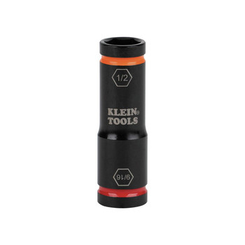 IMPACT SOCKETS | Klein Tools 66076 9/16 in. x 1/2 in. Flip Impact Socket