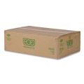 Food Trays, Containers, and Lids | Eco-Products EP-LC96 9 x 6 x 3 Renewable and Compostable Plastic Clamshell Hinged Food Containers - Clear (240/Carton) image number 3