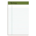 Office Jansan | Ampad 20-152R Earthwise by Ampad 5 in. x 8 in. Recycled Writing Pad - Narrow, Green/White (1-Dozen) image number 0
