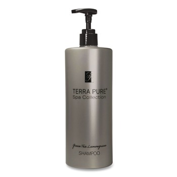 Diversified Hospitality Solutions 458944EA Terra Pure 16.32 oz. Bottle Shampoo Air Pump - Green Tea and Lemongrass Scent