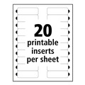  | Avery 71208 The Mighty Badge 3 in. x 1 in. Horizontal Laser Name Badge Holder Kit - Silver (50/Pack) image number 3