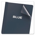 Office Jansan | Oxford 55838EE 3 Fasteners 1/2 in. Capacity Clear Front Report Cover - Letter, Dark Blue (25/Box) image number 3