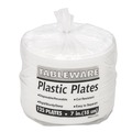 Bulk Savings Pricing 2 | Tablemate 7644WH 7 in. Diameter Plastic Dinnerware Plates - White (125/Pack) image number 2