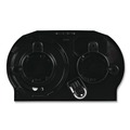 Paper Towels and Napkins | Boardwalk R3670BKBW 13 in. x 6.75 in. x 8.75 in. Standard Twin Toilet Tissue Dispenser - Black image number 3