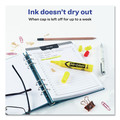 Office Jansan | Avery 07742 HI-LITER Desk-Style Chisel Tip Highlighters - Yellow Ink/Black Barrel (1-Dozen) image number 3