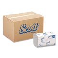 Cleaning Cloths | Scott 45957 9.4 in. x 12.4 in. 1-Ply Essential Low Wet Strength Multi-Fold Towels - White (25 Packs/Carton) image number 0