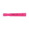 Universal UNV08865 Fluorescent Ink, Chisel Tip, Desk Highlighters - Pink (1 Dozen) image number 1
