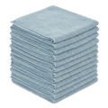 Cleaning Cloths | Boardwalk BWK12BLUCLOTH 12 in. x 12 in. Microfiber Cleaning Cloths - Blue (12/Pack) image number 0