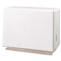 Paper & Dispensers | Georgia Pacific Professional 56701 11.63 in. x 6.63 in. x 8.13 in. Space Saver Steel Singlefold Towel Dispenser - White image number 3