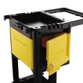 Cleaning Carts | Rubbermaid Commercial FG618100YEL Locking Cabinet for Rubbermaid Commercial Cleaning Carts - Yellow image number 1