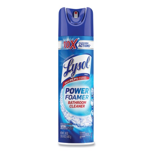 All-Purpose Cleaners | LYSOL Brand 19200-02569 24 oz. Aerosol Spray Power Foam Bathroom Cleaner image number 0