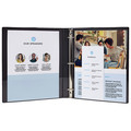 Office Jansan | Avery 68055 11 in. x 8.5 in. 1 in. Capacity 3 Rings Framed View Heavy-Duty Binders - Navy Blue image number 2