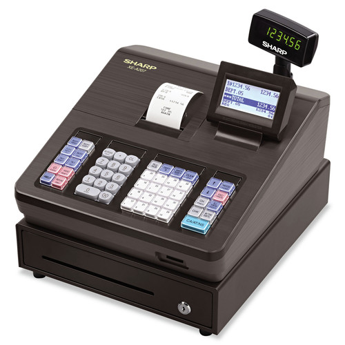 Sharp XEA207 Xe Series Electronic Cash Register, Thermal Printer, 2,500 Look-Ups, 25 Clerks, Lcd Display, 17.6 Lbs. image number 0
