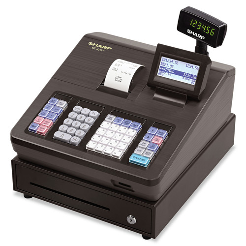  | Sharp XEA207 Xe Series Electronic Cash Register, Thermal Printer, 2,500 Look-Ups, 25 Clerks, Lcd Display, 17.6 Lbs. image number 0