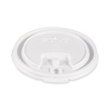 Cups and Lids | SOLO LB3101-00007 Lift Back and Lock Tab Lids for 10 oz. Cups - White (100/Sleeve, 10 Sleeves/Carton) image number 0