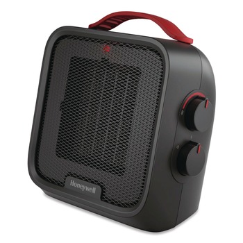 Honeywell UberHeat 5 4.5 in. x 4.5 in. x 8.86 in. 1500 W Ceramic Heater - Black
