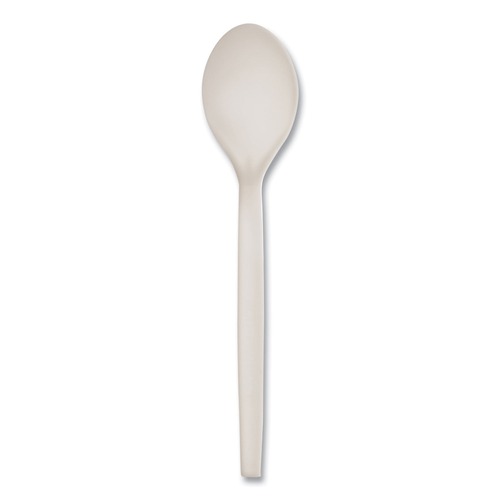 Early Labor Day Sale | WNA EPS003 7 in. EcoSense Renewable Plant Starch Cutlery Spoon (1000/Carton) image number 0