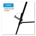 Office Jansan | MasterVision FLX09101MV Adjusts 35 in. to 64 in. High Telescoping Tripod Display Easel - Metal, Black image number 6