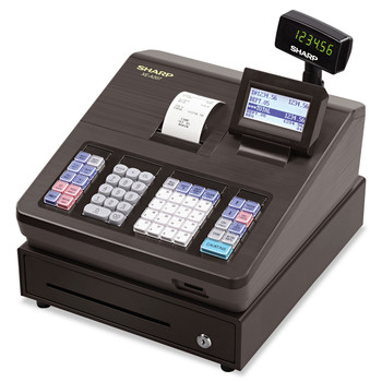 Sharp XEA207 Xe Series Electronic Cash Register, Thermal Printer, 2,500 Look-Ups, 25 Clerks, Lcd Display, 17.6 Lbs.