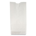 Cleaning & Janitorial Supplies | General 51030 6.31 in. x 4.19 in. x 13.38 in. 35 lbs. Capacity #10 Grocery Paper Bags - White (500/Bundle) image number 0