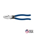 Pliers | Klein Tools D213-9NE 9 in. Lineman's Pliers with New England Nose image number 3