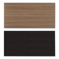  | Alera ALETT4824EW 47.63 in. W x 23.63 in. D Rectangular Reversible Laminate Table Top - Espresso/Walnut image number 1