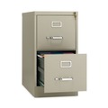 Office Filing Cabinets & Shelves | Alera 26126 15 in. x 26.5 in. x 28.37 in. Letter-Size Two-Drawer Economy Vertical File - Putty image number 3