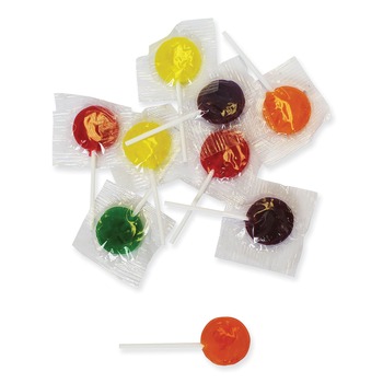 Office Snax 00654 5 lbs. Bag Lick Stix Suckers - Randomly Assorted Flavors