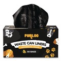 Trash & Waste Bins | Furloo FLO22 26 in. x 33 in. 13-Gallon Open-Face Heavy Duty Dog Waste Station Can Liners - Black image number 0