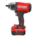 Impact Drivers | Factory Reconditioned Craftsman CMCF940M1R V20 Brushless RP Lithium-Ion 1/2 in. Drive Cordless High Torque Impact Wrench Kit with Hog Ring Anvil (4 Ah) image number 2