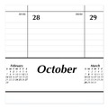  | AT-A-GLANCE SK2416-00-26 16-Month: Sep 2025 to Dec 2026 21.75 in. x 17 in. Academic Year Ruled Desk Pad - White Sheets, Black Binding/Black Corners image number 1