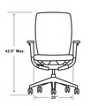 Office Chairs | HON HONFXTSAMAX25NL Flexion 14.81 in. to 19.7 in. Seat Height Supports Up to 300lb Mesh Back Task Chair - Black/Basalt image number 4