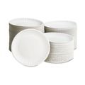 Bowls and Plates | AJM Packaging Corporation 10100 9 in. Paper Plates - White (100/Pack, 10 Packs/Carton) image number 1