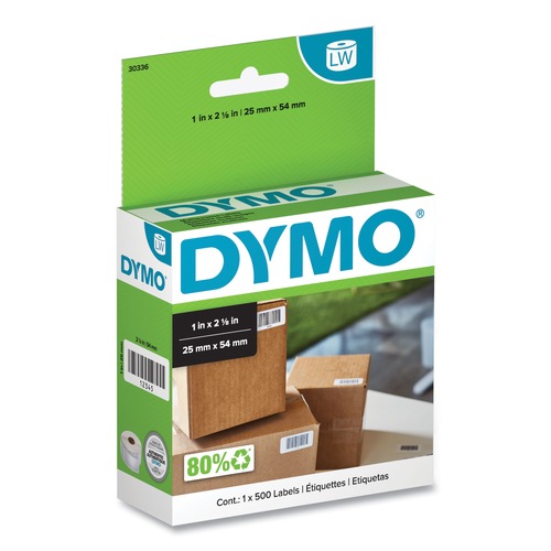 Office Jansan | DYMO 30336 LabelWriter 1 in. x 2.12 in. Multipurpose Labels - White (1/Box) image number 0