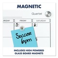 Labor Day Sale! Save $30 off $199! | Quartet GC3624F Infinity 36 in. x 24 in. Magnetic Glass One-Month Calendar Board - White image number 6