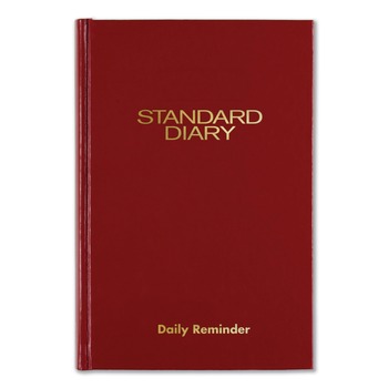 PRODUCTS | AT-A-GLANCE SD38713 Standard Diary Daily Reminder Book, 2022 Edition, Medium/college Rule, Red Cover, 7.5 X 5.13, 201 Sheets