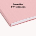 Office Jansan | Smead 64066 Letter Size 1/5-Cut Tabs Colored Hanging File Folders - Pink (25/Box) image number 4