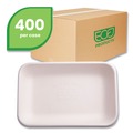Food Trays, Containers, and Lids | Eco-Products EP-SCRC24NFA 24 oz 8 x 6 x 1 Vanguard Worldview Renewable and Compostable Sugarcane Take-Out Containers - White (400/Carton) image number 7