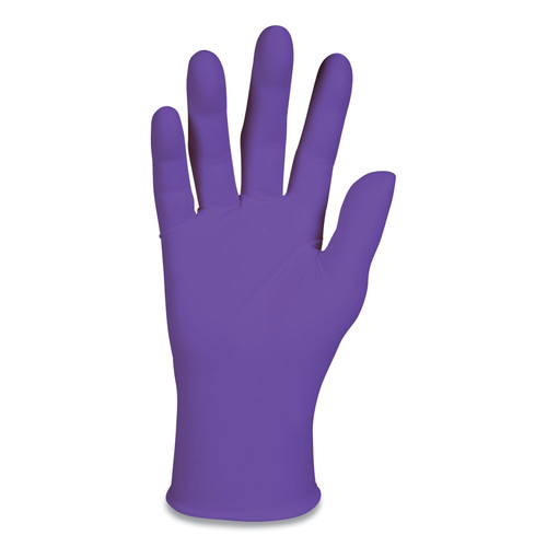 Disposable Gloves | Ansell 55083 6 mil Thick 9.5 in. Long Powder-Free PURPLE NITRILE Exam Gloves - Large, Purple (100/Box) image number 0