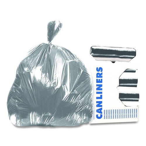 Bulk Savings Pricing 3 | Heritage H7856WS 39 in. x 56 in. 1.7 mil 55 Gallon Linear Low-Density Can Liners - Silver (50/Carton) image number 0