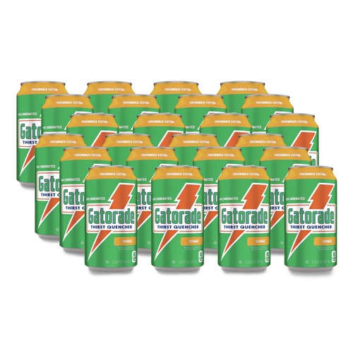 Beverages & Drink Mixes | Gatorade QUA00902 G Series 11.6 oz. Thirst Quenchers - Orange (Carton of 24 Cans) image number 0