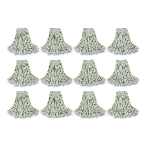 Cleaning & Janitorial Supplies | Boardwalk BWK2024CCT #24 Cut-End Cotton Wet Mop Head - White (12/Carton) image number 0