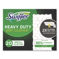 Office Jansan | Swiffer 80314634 10.3 in. x 7.8 in. Heavy-Duty Dry Refill Cloths - White (80/Carton) image number 1