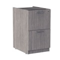  | Alera ALEVA542822GY 15.63 in. x 20.5 in. x 28.5 in. Valencia Series Full Pedestal File Left or Right 2 Legal/Letter-Size File Drawers - Gray image number 1