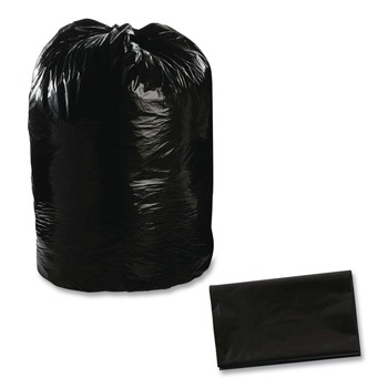 Stout by Envision T3658B15 36 in. x 58 in. 1.5 mil. 60 Gallon Total Recycled Content Plastic Trash Bags - Brown/ Black (100/Carton)