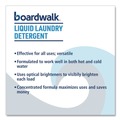 Laundry Detergent | Boardwalk BWK4851 1 Gallon Liquid Laundry Detergent - Fresh and Clean Scent (4/Carton) image number 2