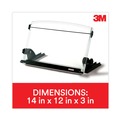 Desktop Organizers | 3M DH630 150 Sheet Capacity In-Line Adjustable Desktop Copyholder - Plastic (Black/Clear) image number 8